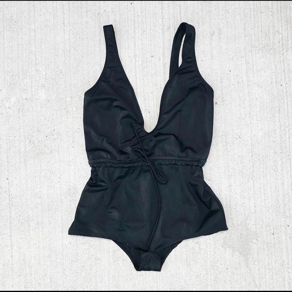 Solid and Striped Michelle Tie bathing suit